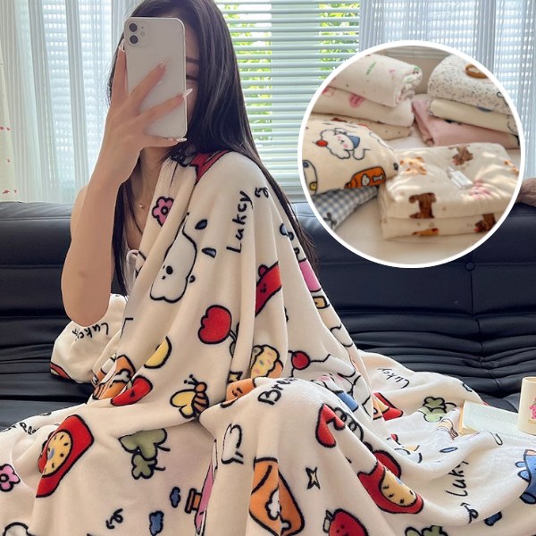 따뜻한 무릎담요 양면 블랭킷 극세사 귀여운 캐릭터 담요 CU57 5,500원