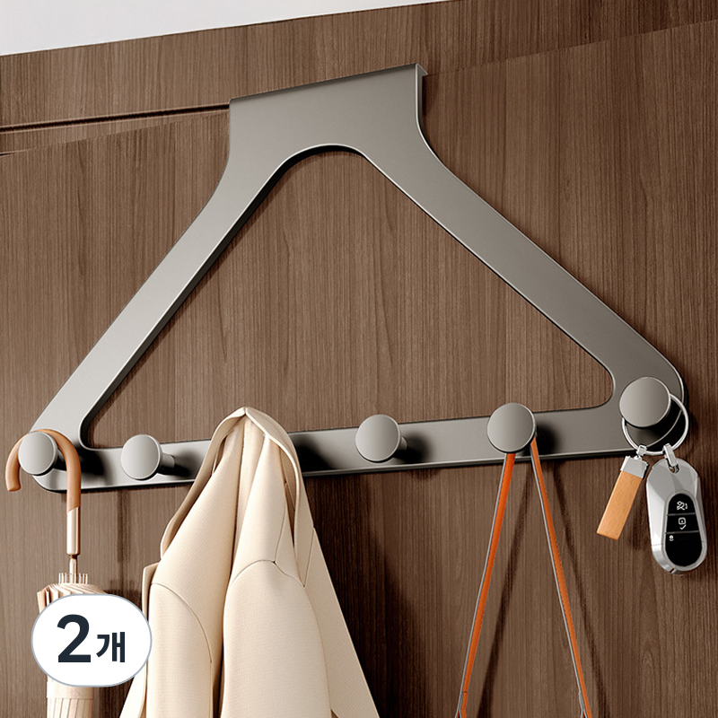 루비바 ALL 도어 행거 문걸이 옷걸이 후크 무타공 도어 행거, 2개, 화이트 28,410원