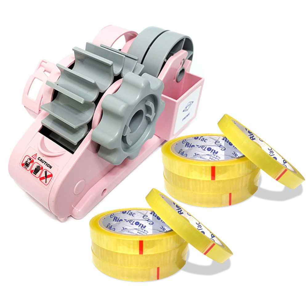 모텍스 프라임 PRIME 테이프커터기 핑크 + 12mm(40m) 리필테이프 8개 13,780원