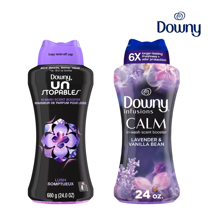 [Downy] [1+1] 다우니 데오도라이저 언스토퍼블 러쉬 1개 + 인퓨전 라벤더 & 바닐라 680g 대용량 1개 아로마쥬얼 향기 부스터  Scented Booster 83,160원