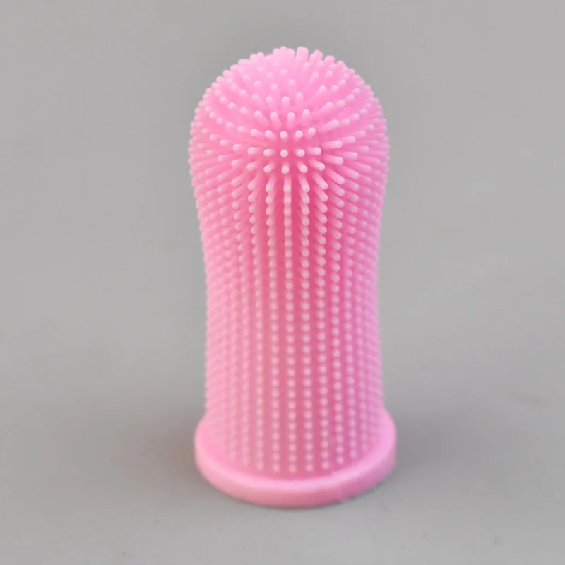 반려동물 실리콘 부드러운 가시 손가락 침대 고양이 개 커버 칫솔 강아지 입 치아 청소 브러시 용품 1PC 11,100원