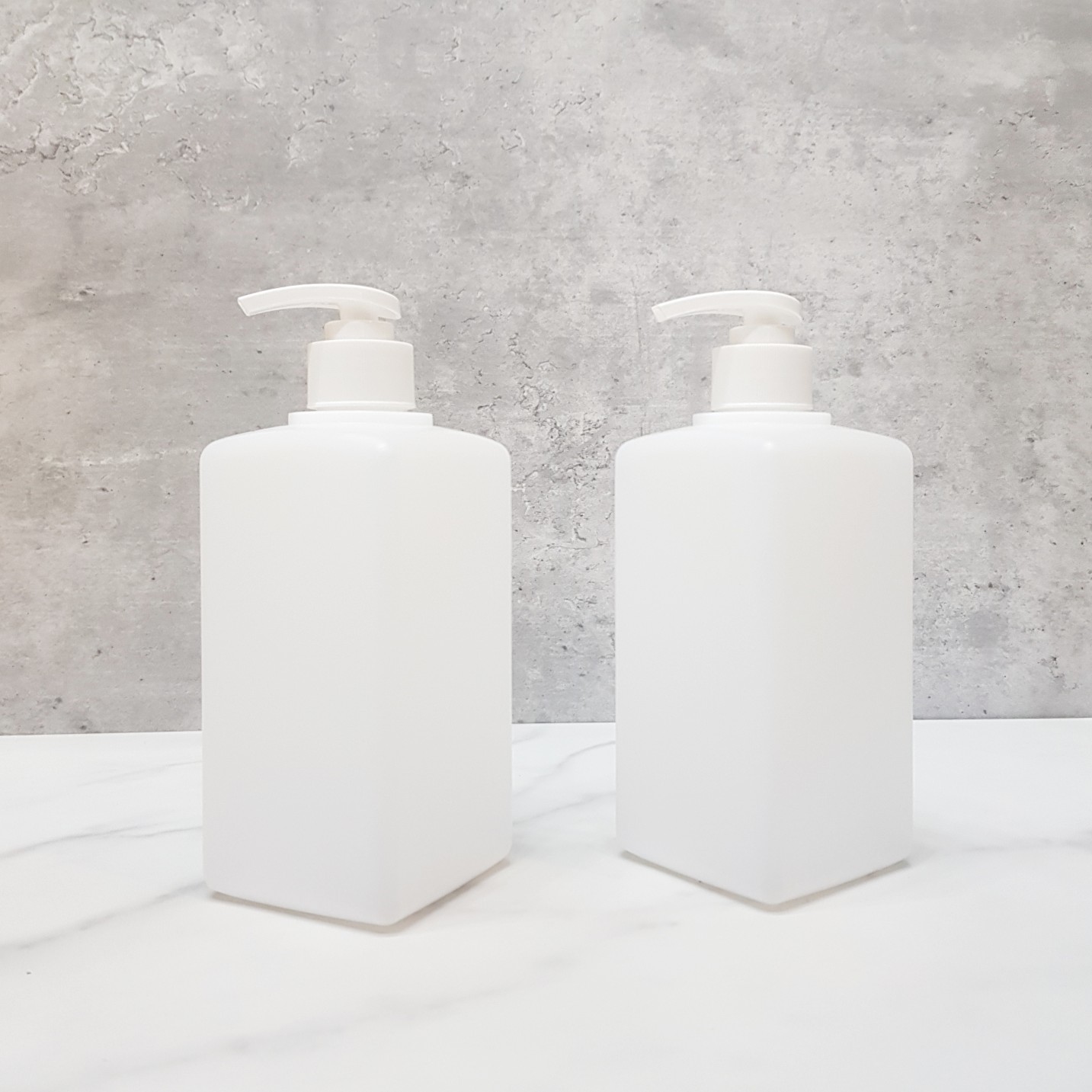 다담피앤씨 [100개] 사각 용기 500ml 젤펌프 디스펜서 주방 욕실 손소독 소독제 소분 리필 통, 100개 195,000원