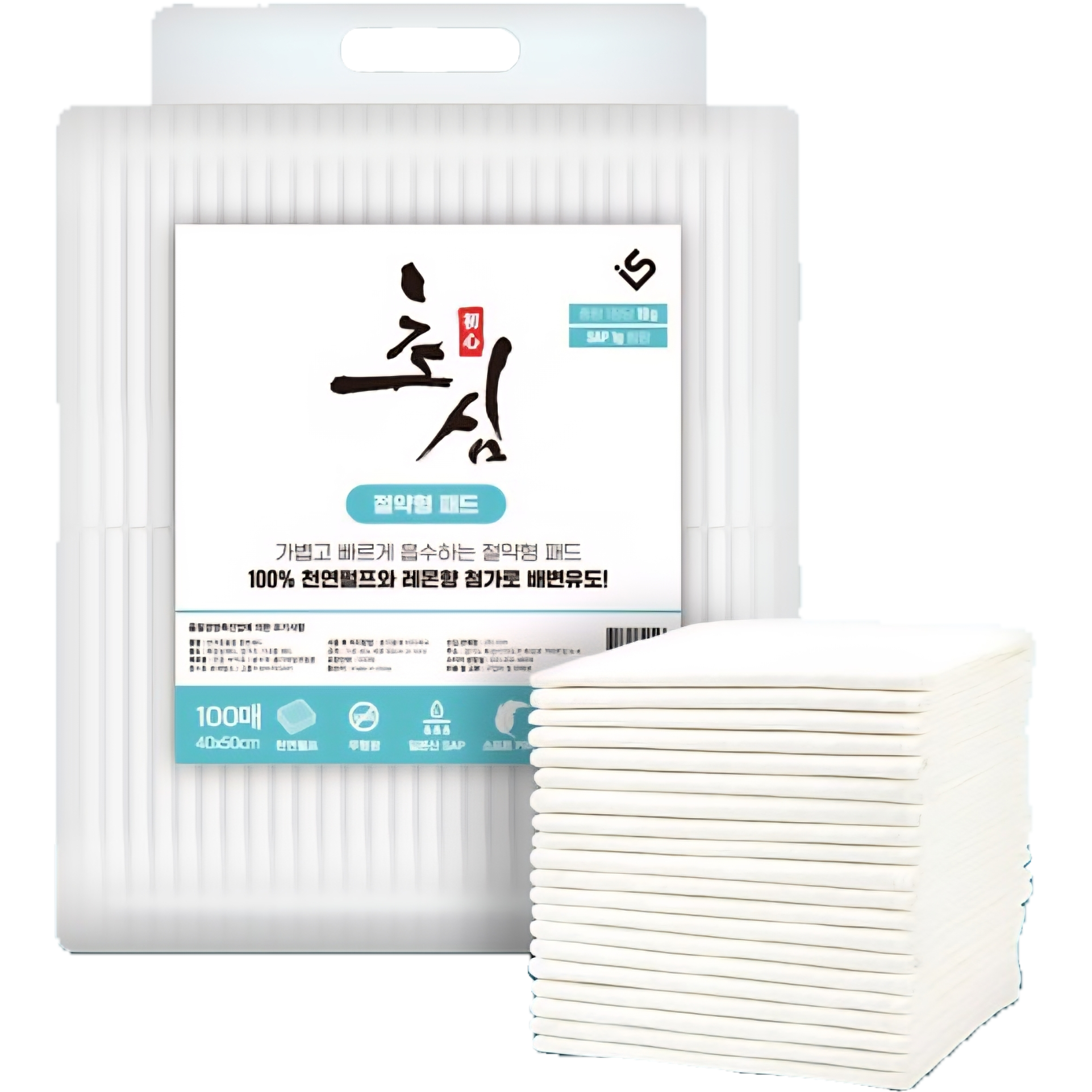 초심 무향 배변패드 민트 소형 200매 40*50 리뉴얼버전, 2개, 100개입 22,900원