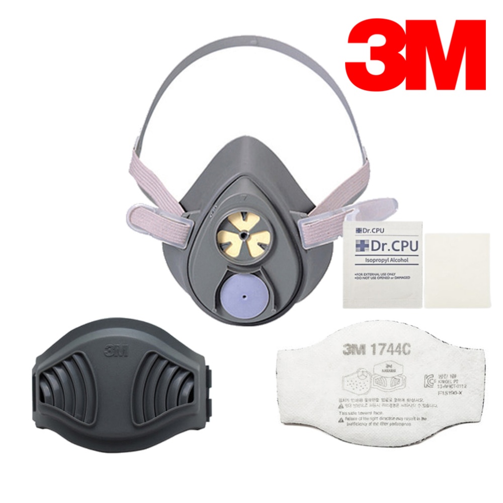 3M 면체마스크 단구형 세트 3200CN + 1700 1744C 마스크 소독용 알콜솜 2매 20,400원