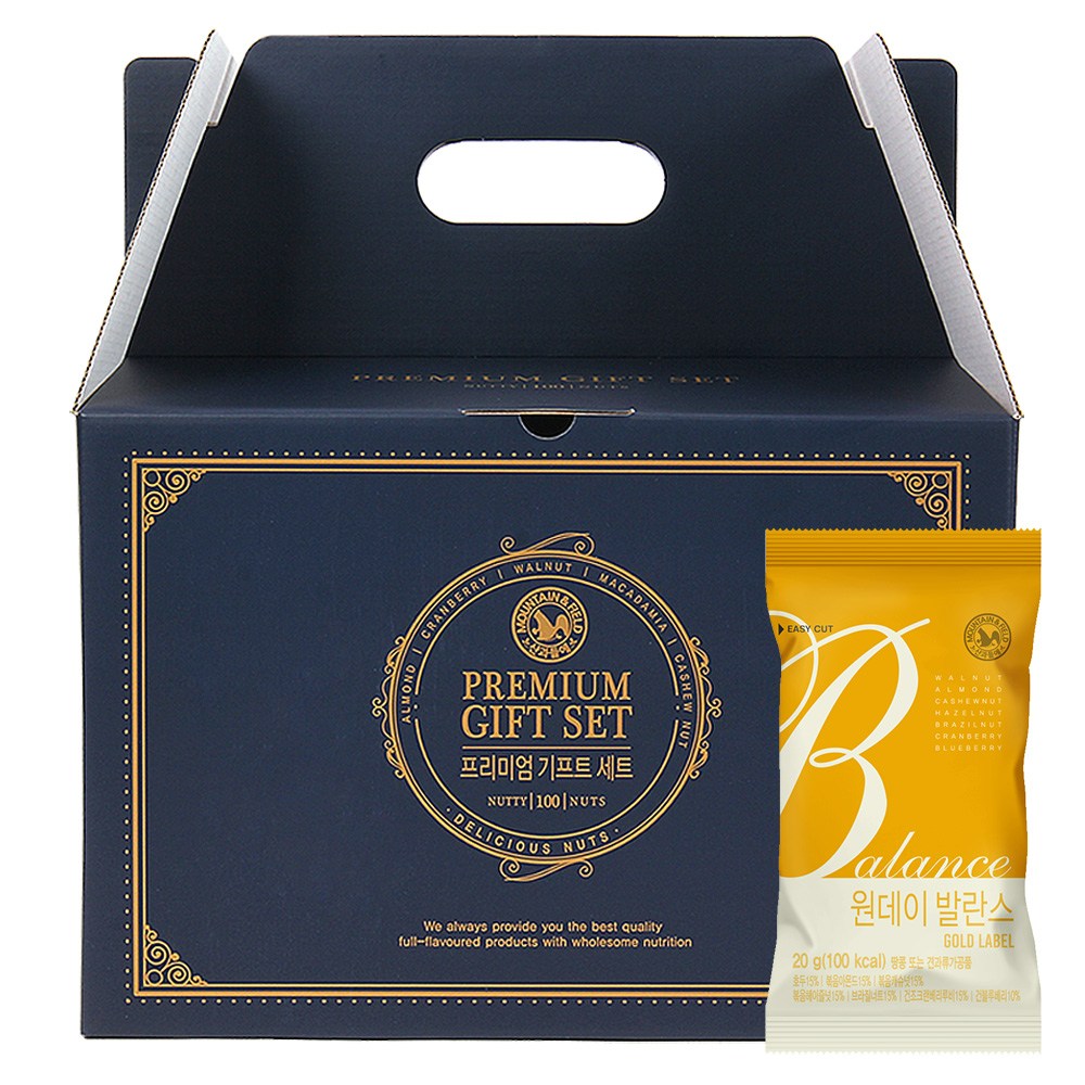 산과들에 원데이발란스골드 100입 하루견과류 선물세트, 100개 75,300원