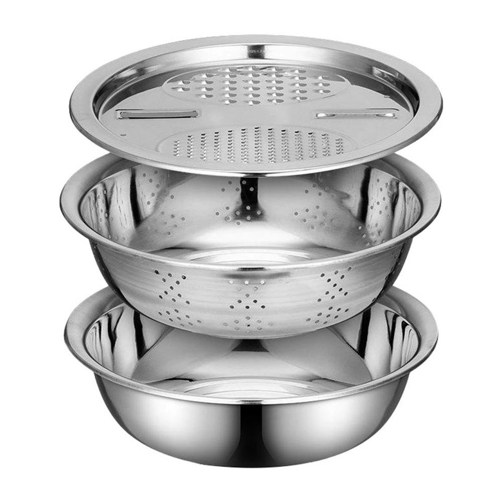 살림의기술 올스텐 3in1 멀티채칼채반 3종 세트, 실버, 1세트 7,090원