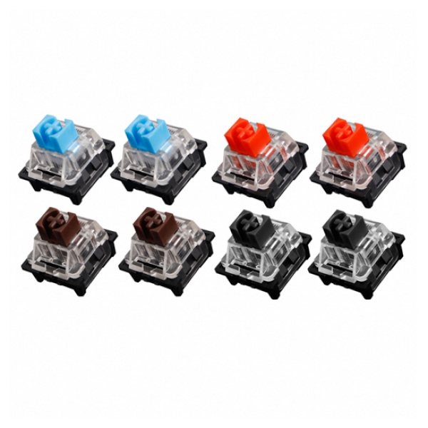 (ABKO) 기계식 축교환스위치, Hacker Quick SWAP용, 오테뮤 청축/갈축/적축/흑축 (1Set-8개(축별 2개)) 7,280원