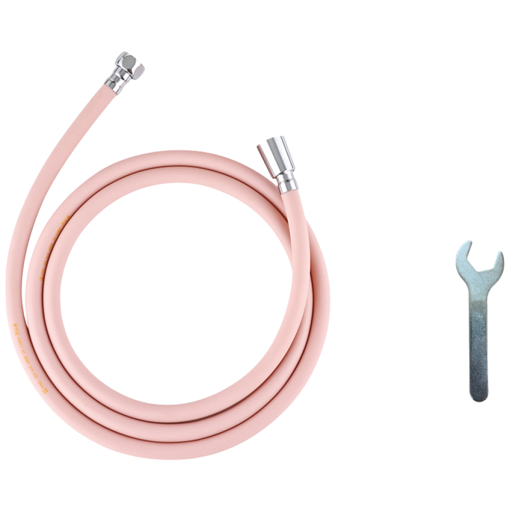 바스럽 국산 파스텔톤 PVC 샤워호스 샤워기호스 + 스패너 [물때 X, 꼬임 X, 냄새 X], 1.5m, 핑크 9,900원