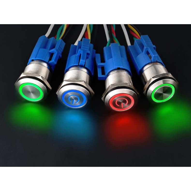 12/16/19/22mm LED 크롬 스위치 DC12~24V 4,900원