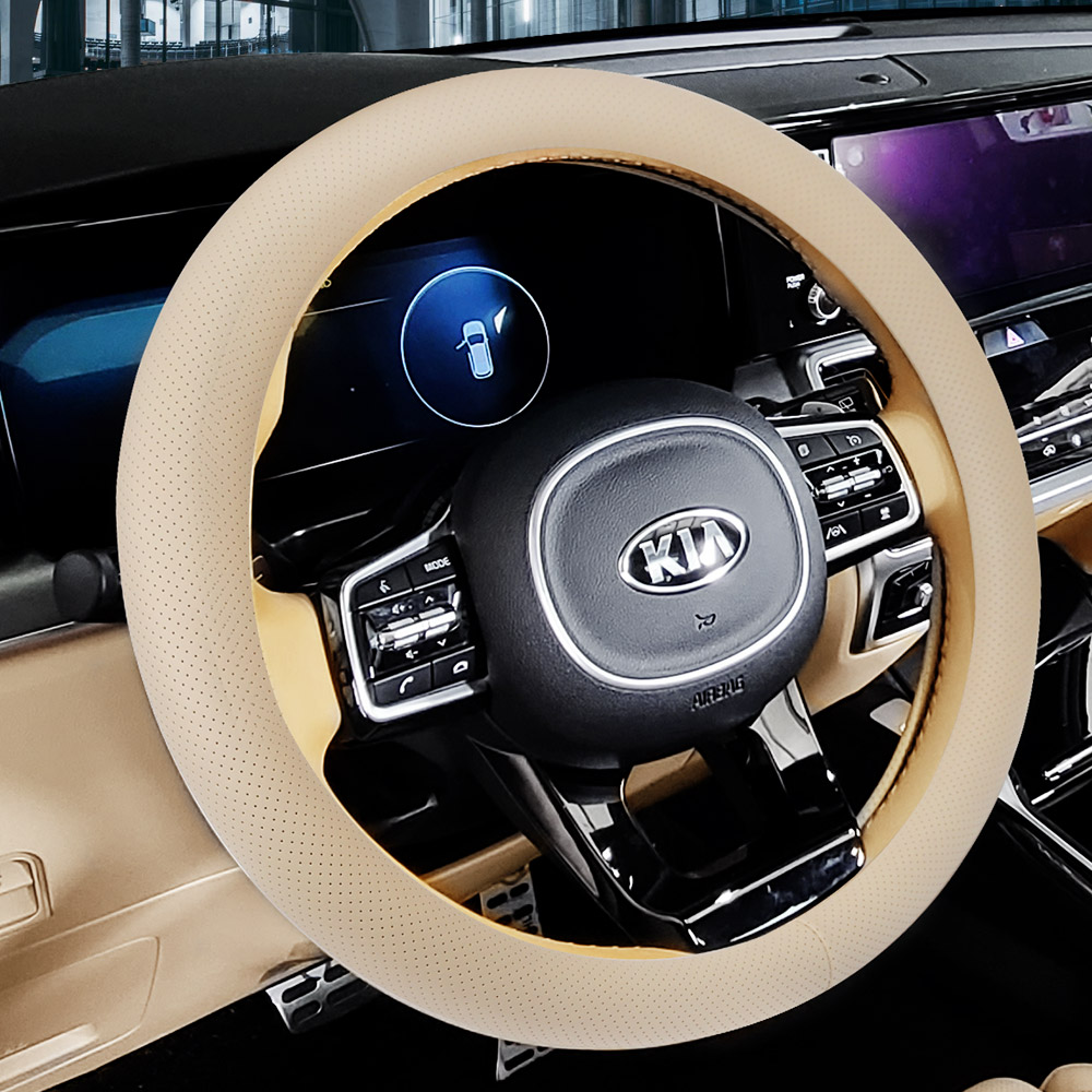 퍼펙트 타공 가죽 핸들커버 자동차 순정컬러 전차종공용 11,900원