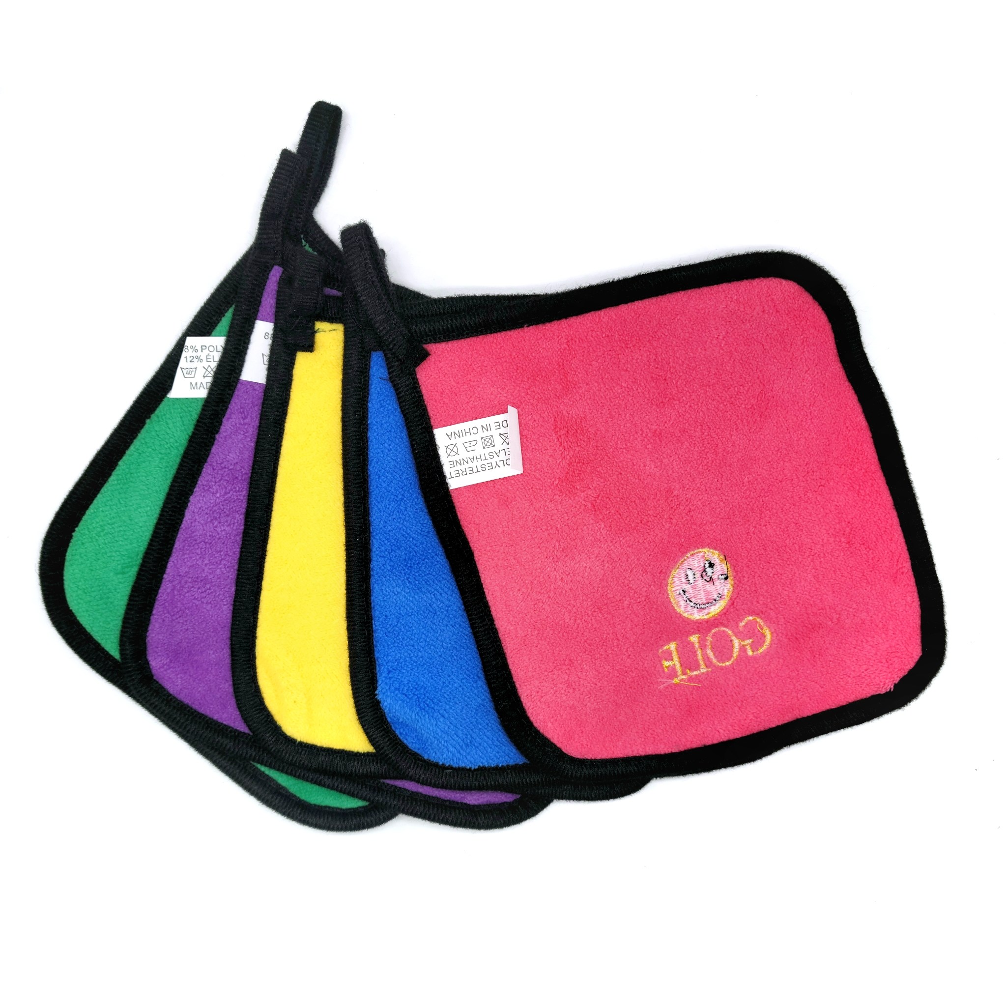 (구뜨샵) 스마일로고미니릴수건 15사이즈미니수건 미니릴타월 5종택1 릴와이어 릴수건 볼수건 볼타월 캐디용품 라운딩용품 2,650원