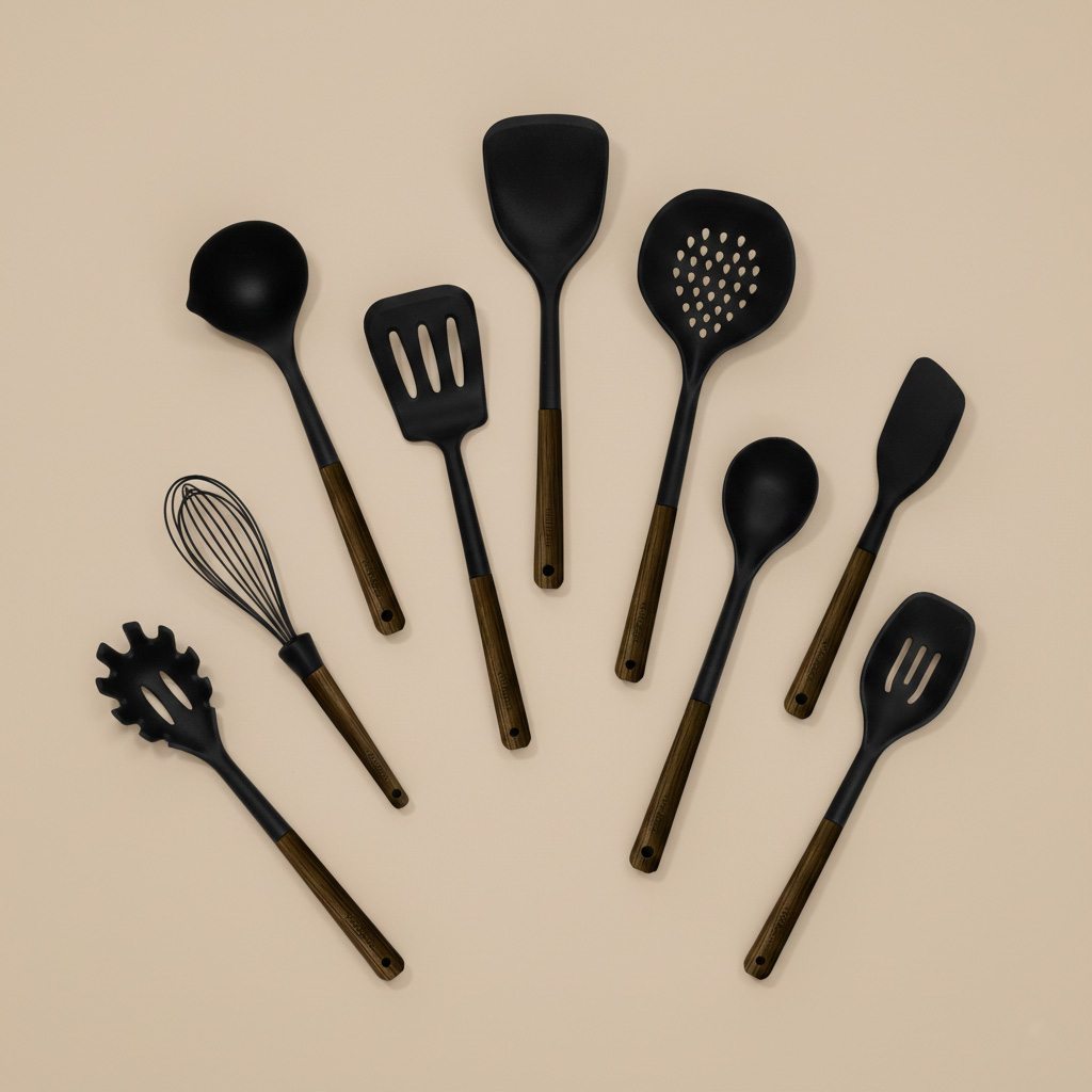 코젤 다이애나 실리콘 조리도구 주방 요리 키친툴 세트, 1세트, 블랙월넛, 9종 40,800원