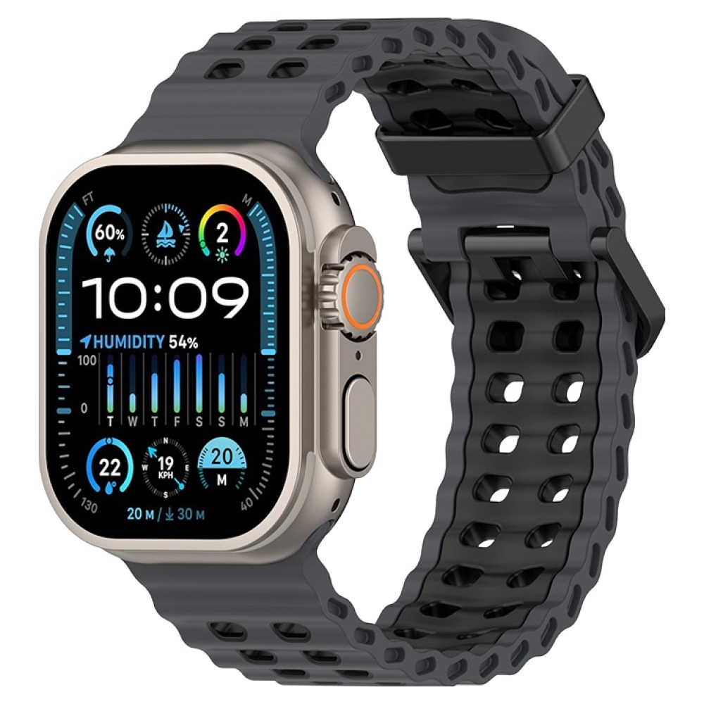 하마테 애플워치 호환 투톤 멀티타공 실리콘 스트랩 42 / 44 / 45 / 46 / 49mm 11,850원