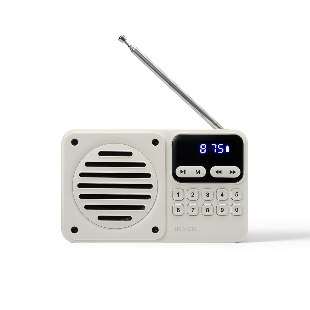 2025년 8월출시 신제품 휴대용 라디오 스피커 아이리버 IRS-C101 블루투스 MP3플레이어 FM라디오 배터리내장, 아이보리 26,800원