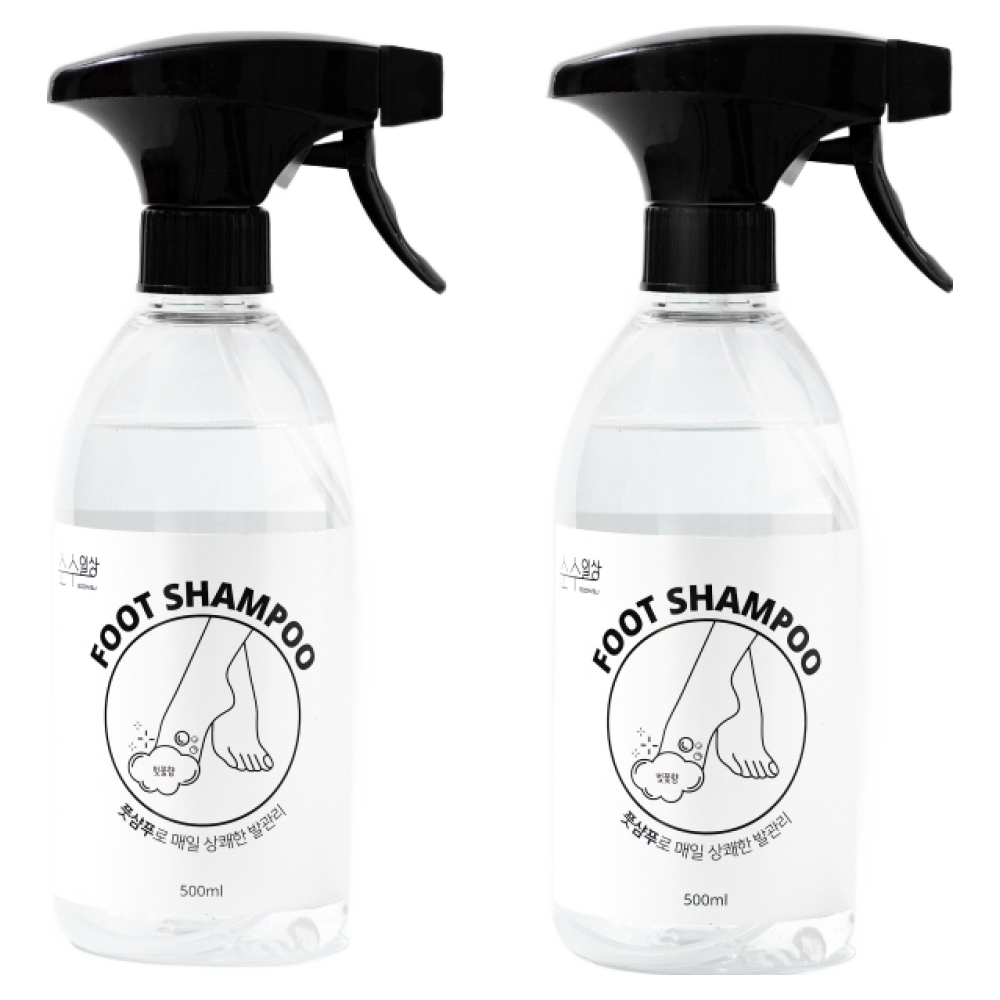 순수일상 풋샴푸 벚꽃향, 500ml, 1개, 2개입 7,900원