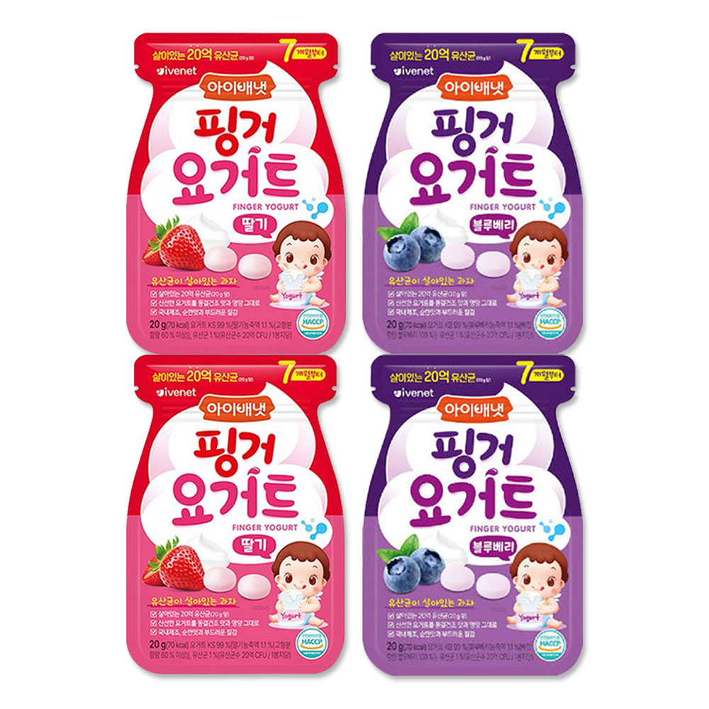 아이배냇 핑거요거트 4종 17,280원