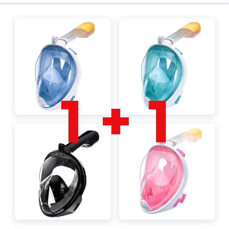 1+1 풀페이스 스노쿨링 세트 마스크 장비 프리다이빙 물안경 24,800원