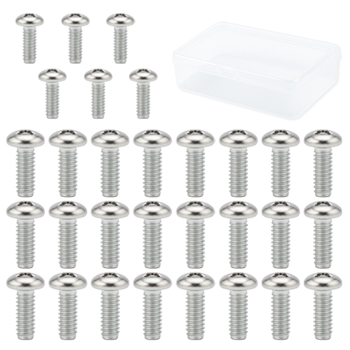 OON 탄소강 둥근머리 볼트 30p + 투명케이스 세트, 1세트, M8, 20mm 5,900원