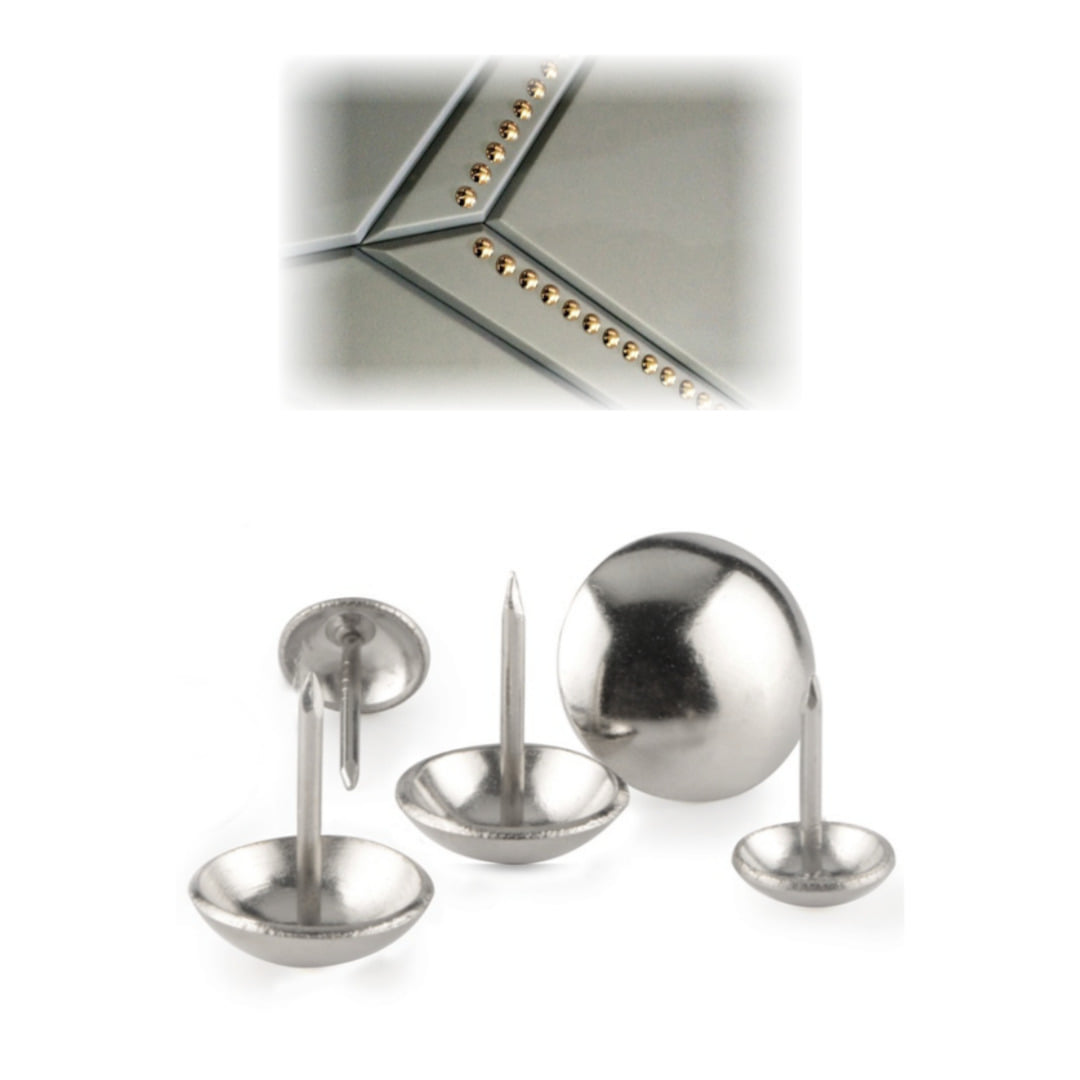 가구 쇼파 리폼 장식용 압정 은색 실버 비오 장식못 압핀 11mm 14mm 19mm 25mm 30mm 40mm 40원