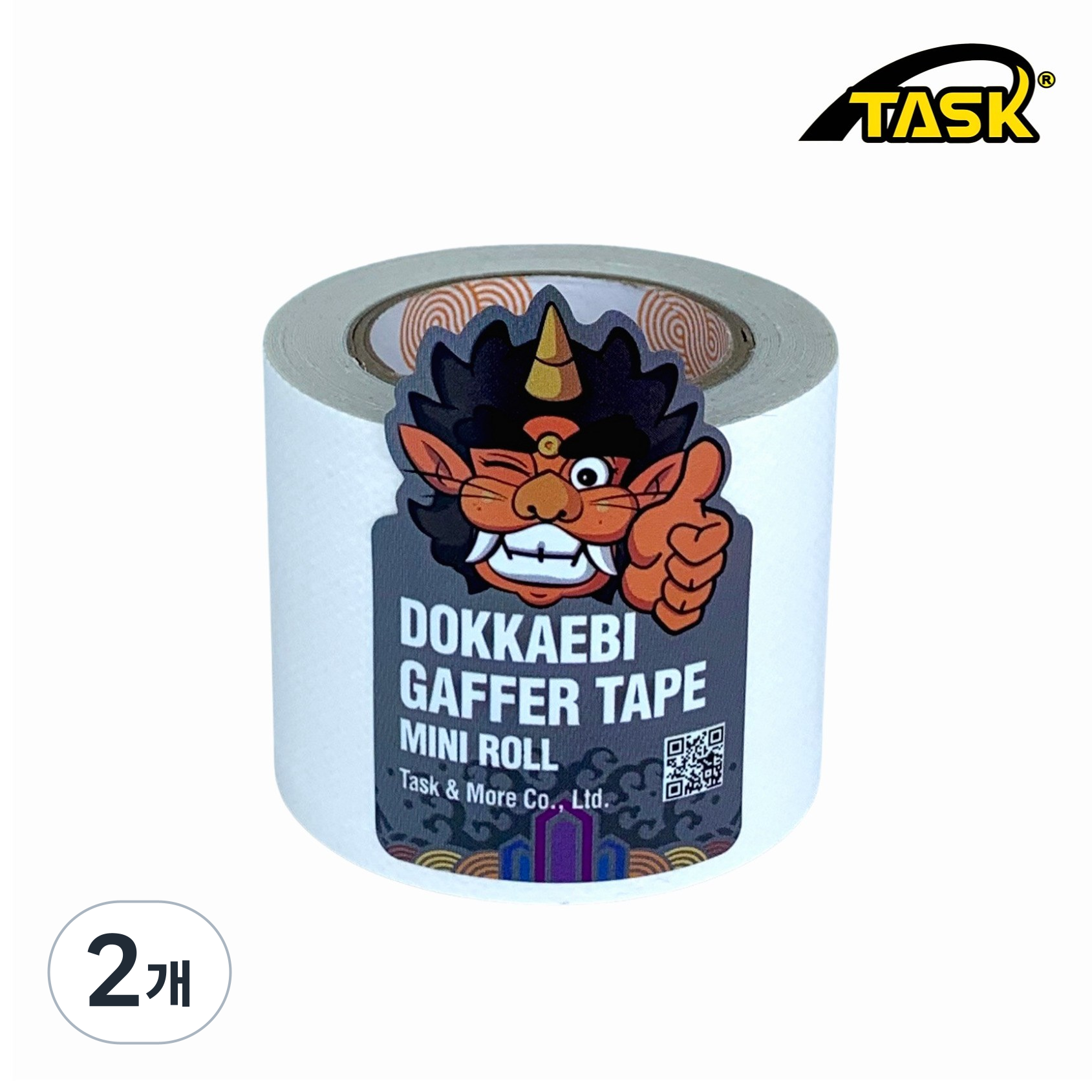 도깨비 수출용(국내산) 개퍼테이프 무광면테이프 미니롤 MATT WHITE, 50mmX5m 7,430원