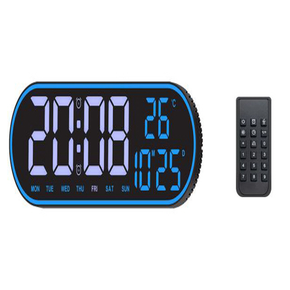 리모콘 LED 디지털 유선 전자 벽걸이시계 카운트다운 스톱워치 타이머 듀얼알람 온도 달력 날짜 요일, 단일상품 80,000원
