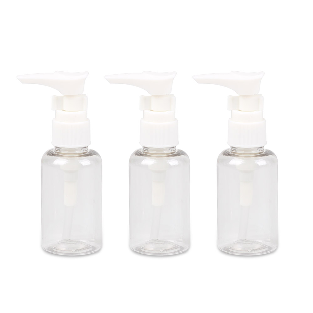 국산 휴대용 펌프 용기 화장품 공병 소분용기 50ml, 3개, 투명 7,200원
