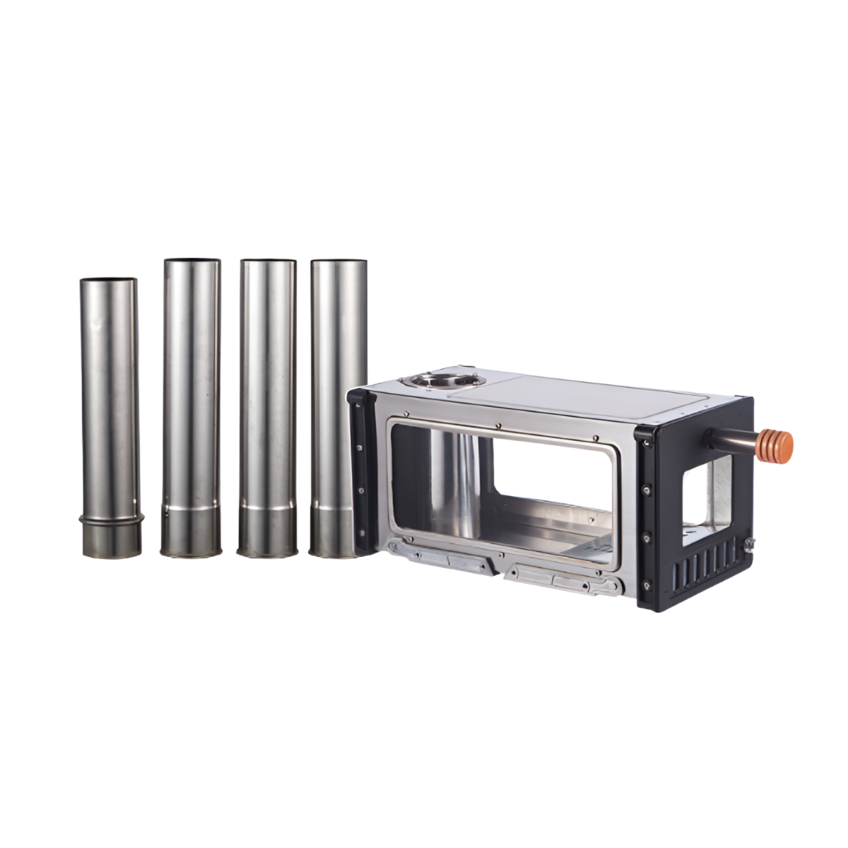 파이어코지 컴팩트한 화목난로 캠핑 난로 장작 불멍 감성 야외 가정용 캠핑장 난로, 스토브 굴뚝 가방 세트 163,000원