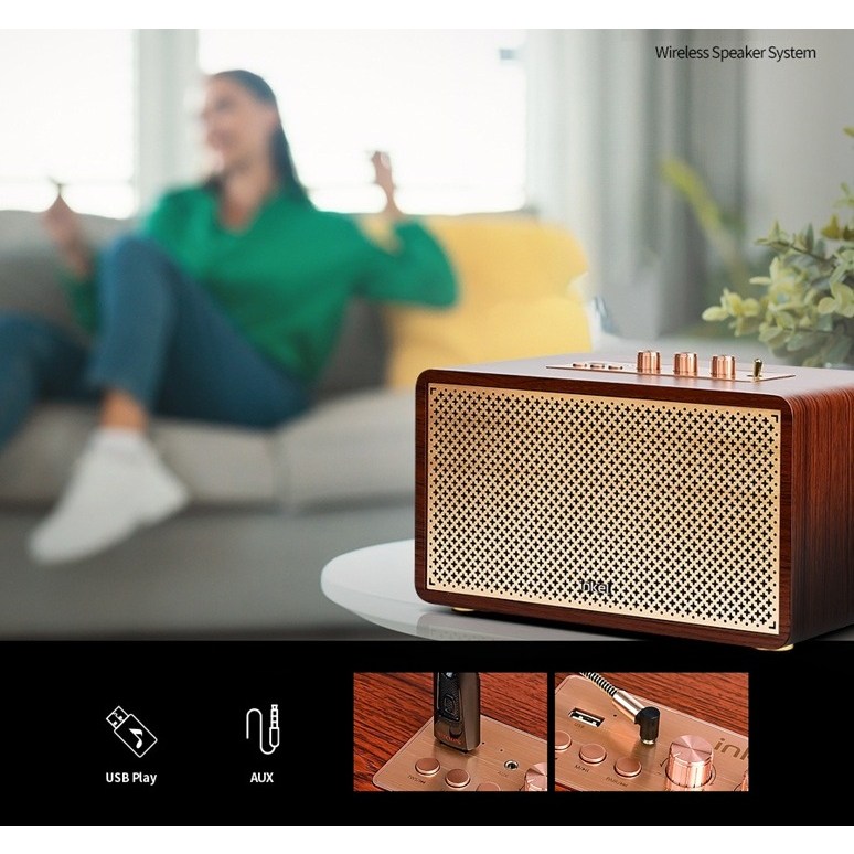 인켈 올인원 고출력 60W 블루투스 스피커 오디오 USB AUX TWS 에어덕트 시스템 저음강화-스테레오-B1 166,000원