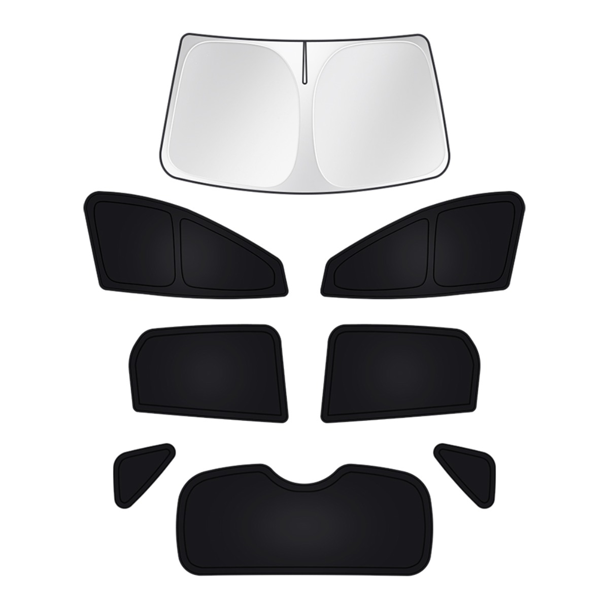 오토셀러 디올뉴 투싼 NX4 차량용 암막커튼 햇빛가리개 캠핑 차박커튼 창문가리개 윈도우 썬블럭 20년9월~23년11월 연식, 1세트, 실버 블랙 85,000원