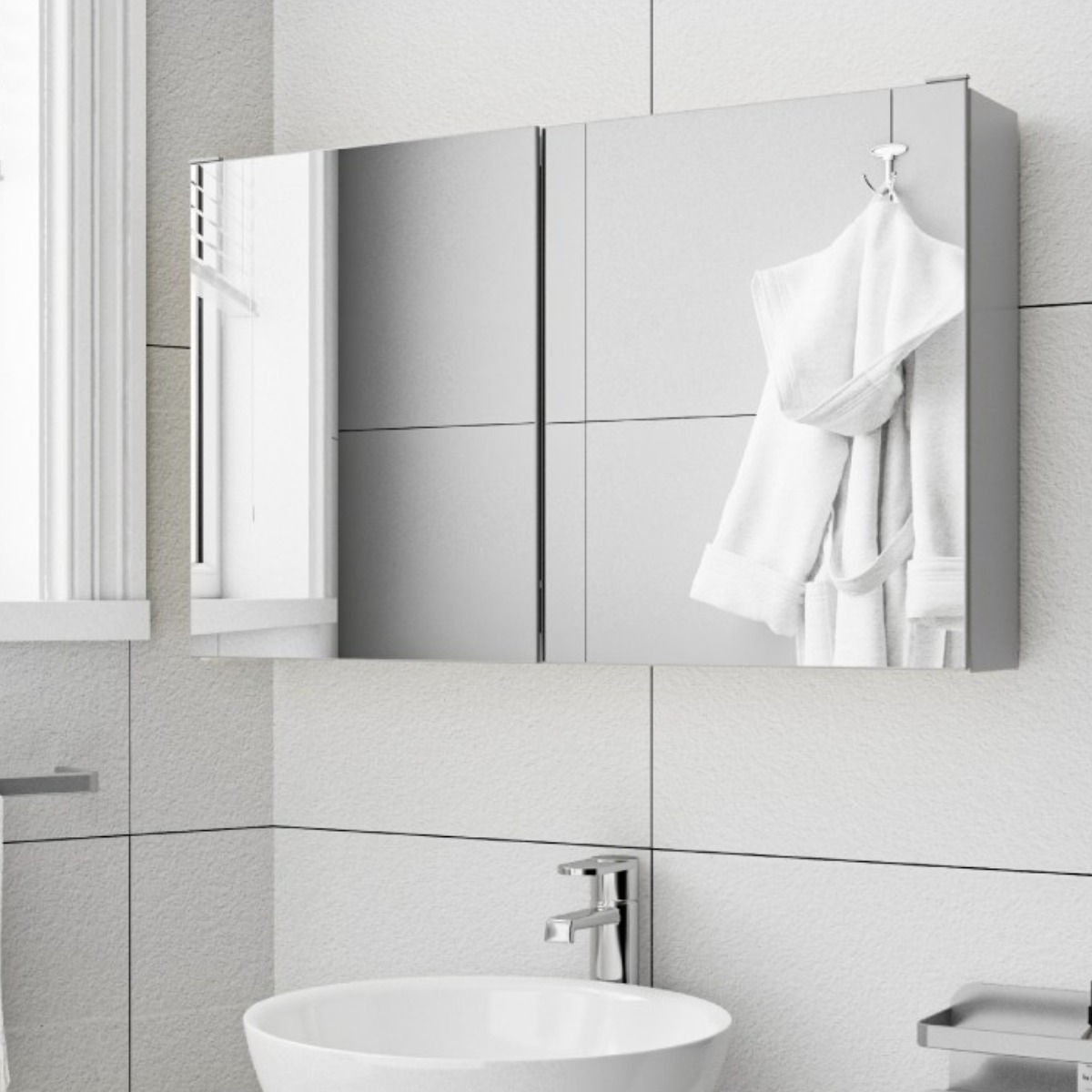 모카바스 미니 슬라이드 욕실 수납장(800X500) 108,000원