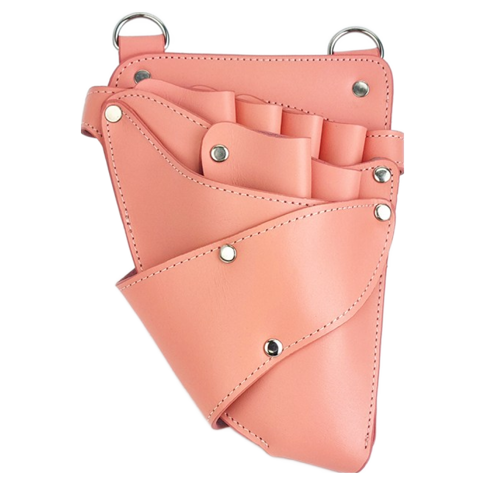 뷰티슬림 통가죽 가위집 가위6정용 허리용 어깨용 삼각스타일 삼각모양 3가지색상, 1개, 레드 - 어깨벨트추가 95,000원