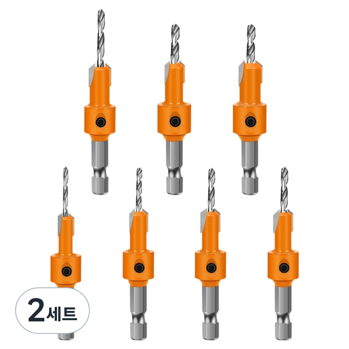 공구PXJ 목공 접시비트 임팩 이중기리 육각 나사선탭 7종세트, 2세트 38,690원