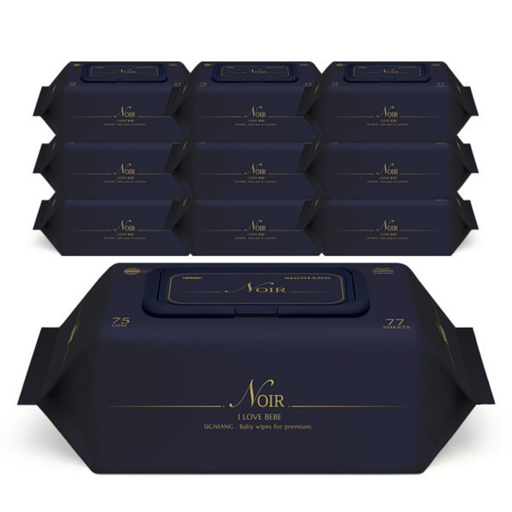 아이러브베베 시그니앙 누아르 75g 엠보 77매 캡형 10팩 22,300원