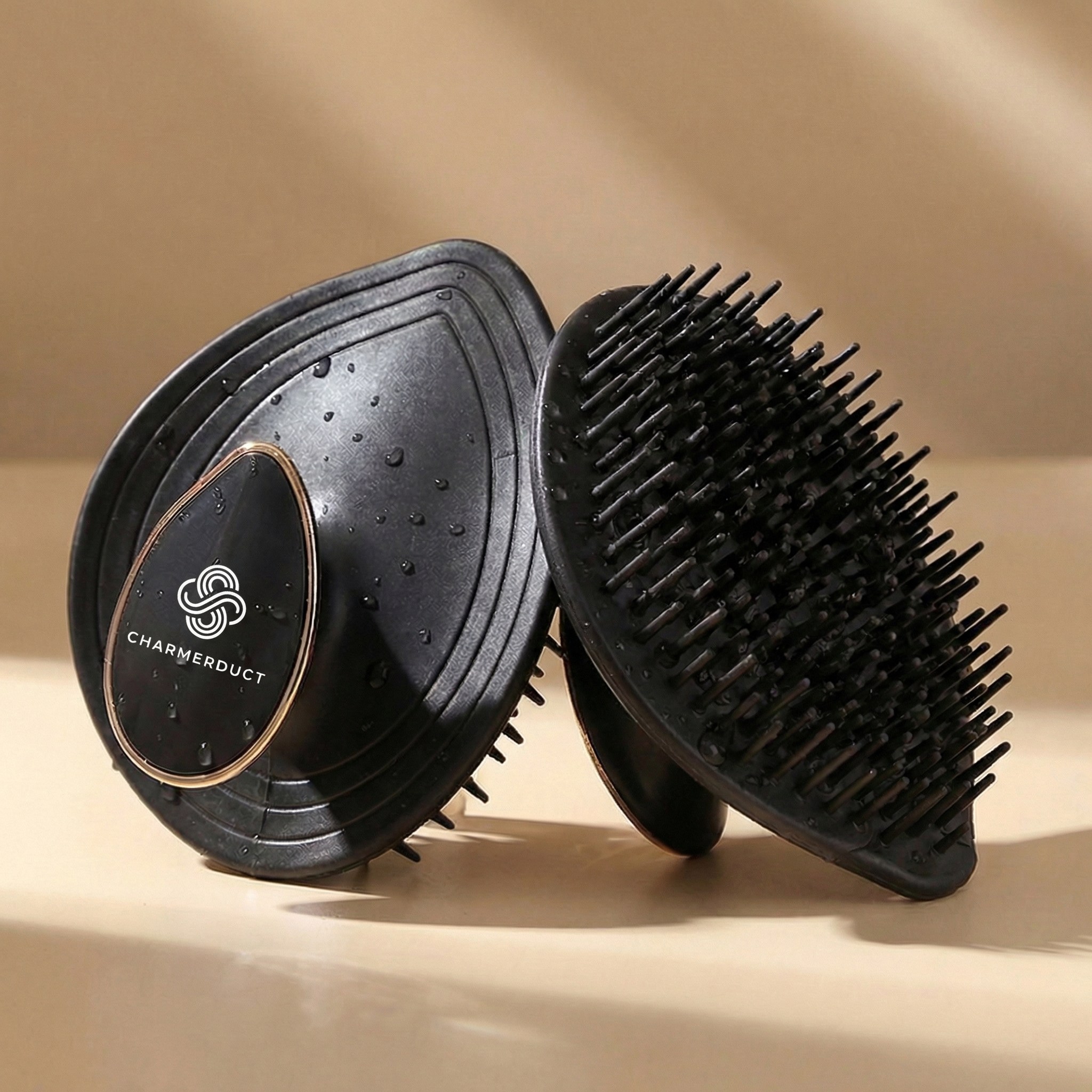 차머덕트 머리감는 브러쉬 헤어 두피 마사지기 샴푸 브러쉬, 1개, 블랙 10,400원