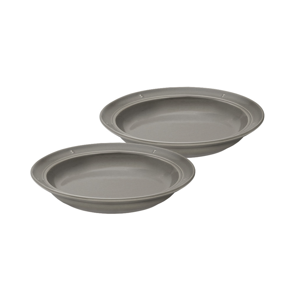 [스타우브] 부쏠 스톤웨어 스프접시 24cm 그레이 2p, 2개 66,000원