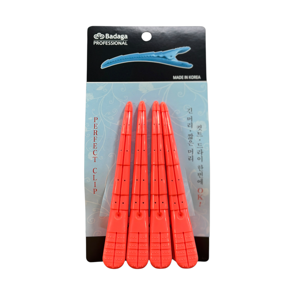 미용실 집게핀 헤어클립 대형 헤어핀셋 4P 9,500원
