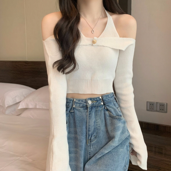 피어니스트 여성용 오프숄더 홀터 니트 20,000원