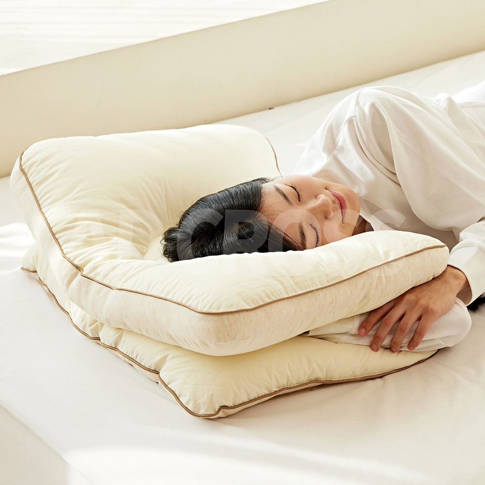 [인포벨]TV홈쇼핑정품 애드크로스 코코리찌 양모 날개 베개 꿀잠 수면 숙면 깊은잠 커브 베개 실크 구스다운, 2개, 단일색상 198,000원