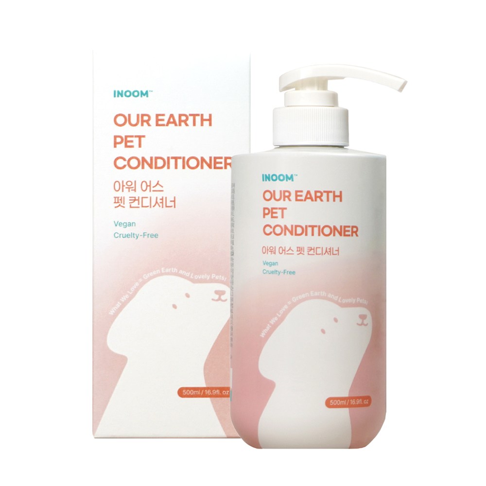 이눔 아워어스 실리콘0% 유채씨오일 강아지 린스 컨디셔너, 1개, 500ml 21,000원