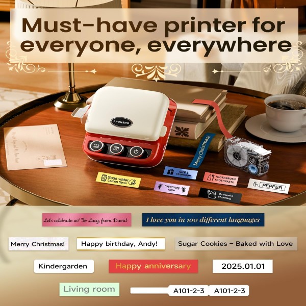 [신형] 포메모 P15 라벨 프린터 블루투스 무선 휴대용 충전식 열전사 프린팅 93,900원