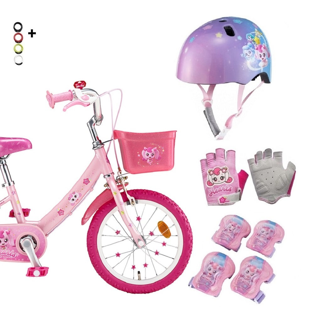 2025 슈팅스타 캐치 티니핑 하츄핑 16인치 어린이자전거(헬멧 보호대 장갑 번호키) 350,000원