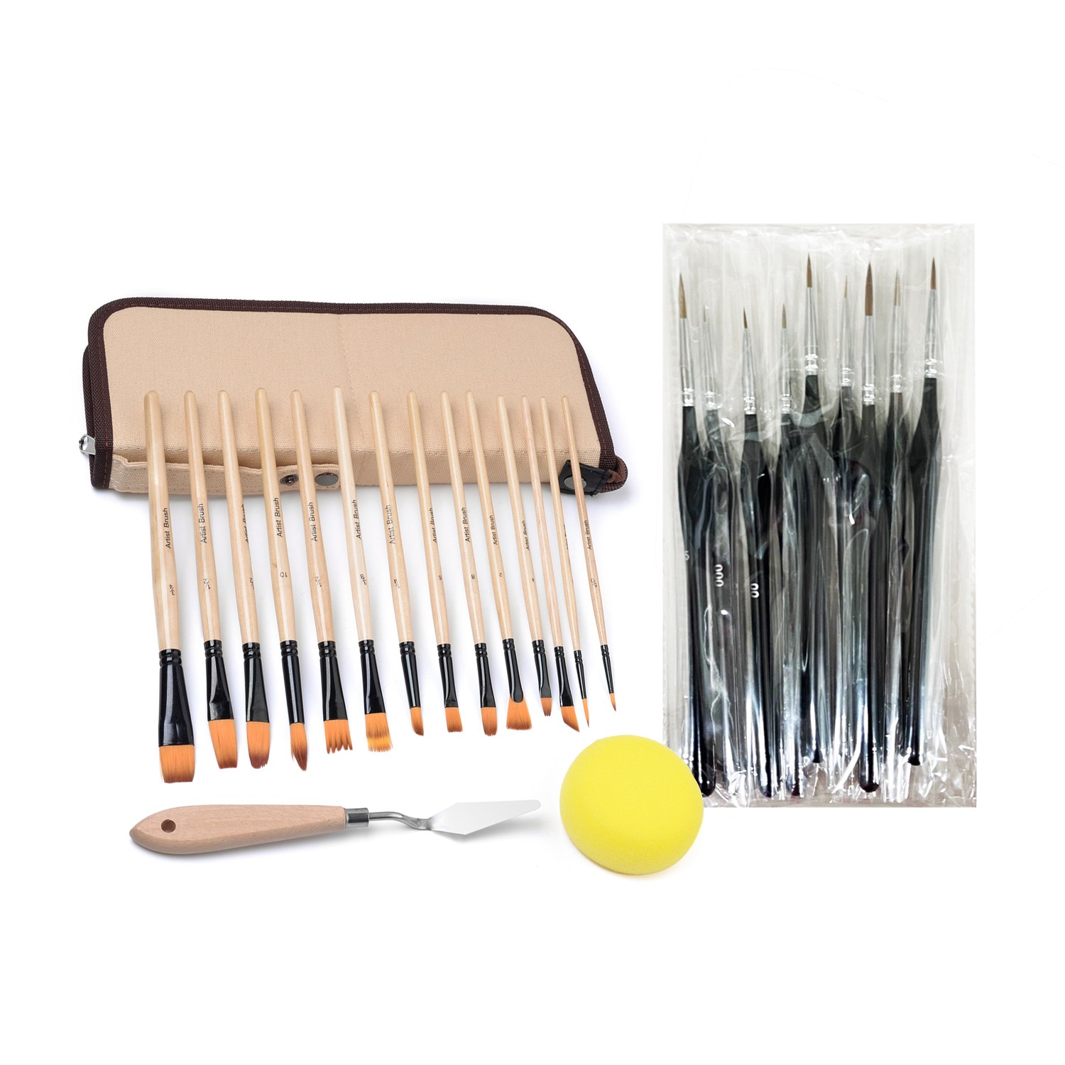 아클라 프리미엄 페인팅 브러쉬 23종 세트 아크릴 유화 수채화 붓, 1세트 23,000원