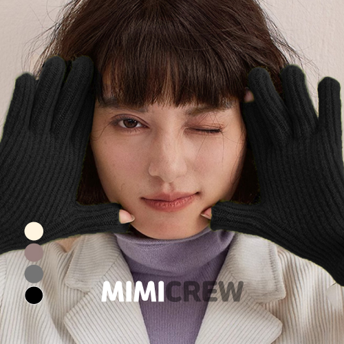 미미크루 핑거홀 스마트폰터치 니트 장갑 13,400원