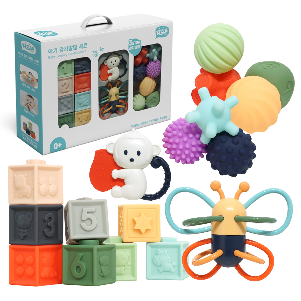 키저스 아기 감각발달 치발기 세트, 17종, 혼합색상, 1세트 58,900원