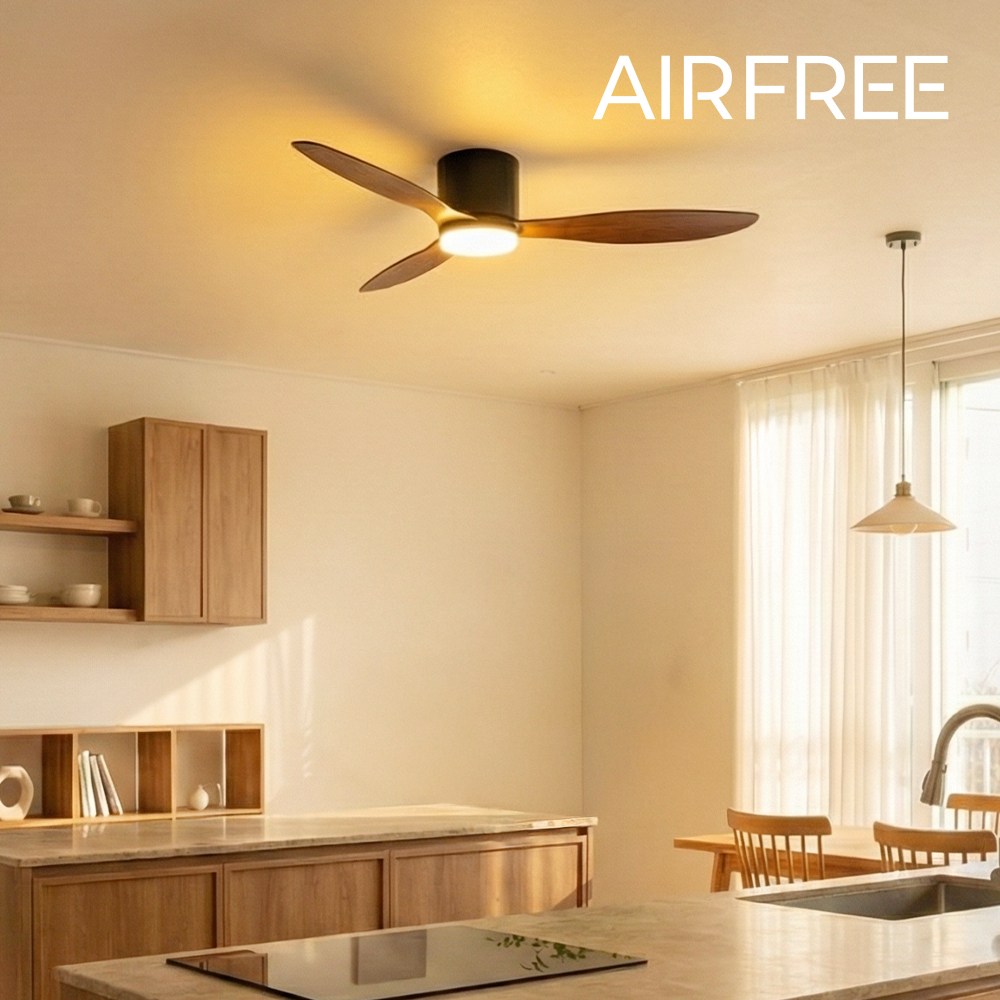 에어프리Ver2 실링팬 조명 52인치(132cm) 월넛 블랙 BLDC모터, 52인치(132cm) 월넛 블랙 + LED 230,000원