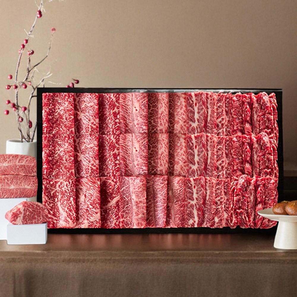 마장동 1++한우 모둠 세트 소고기 600g,800g, 800g, 1개 87,150원