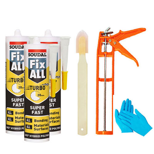 수달 픽스올 실리콘 터보 20분 속경화 빠른건조 누수 방수 보수 고정 다용도 강력접착실리콘 벡색+실리콘건+헤라+니트릴장갑 세트 48,000원