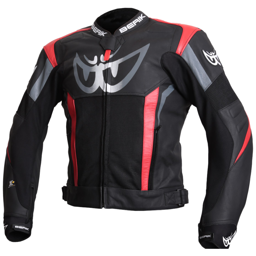 [바이크마트]베릭 메쉬 가죽 자켓 NJ-231604 BK/GR/RD (블랙 그레이 레드) 오토바이 바이크 라이더 용품 365,000원