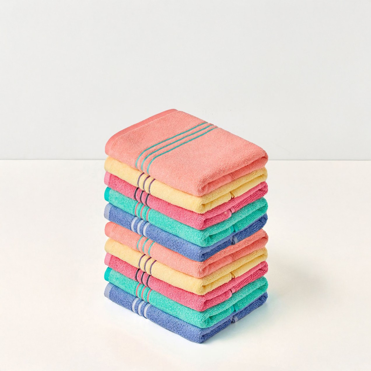 키큰 수건 100x40cm 200g 5장세트, 길어진 수건 한 장으로 머리부터 발끝까지 OK 국내생산 최고급 뱀부, 1세트, 노랑 52,000원