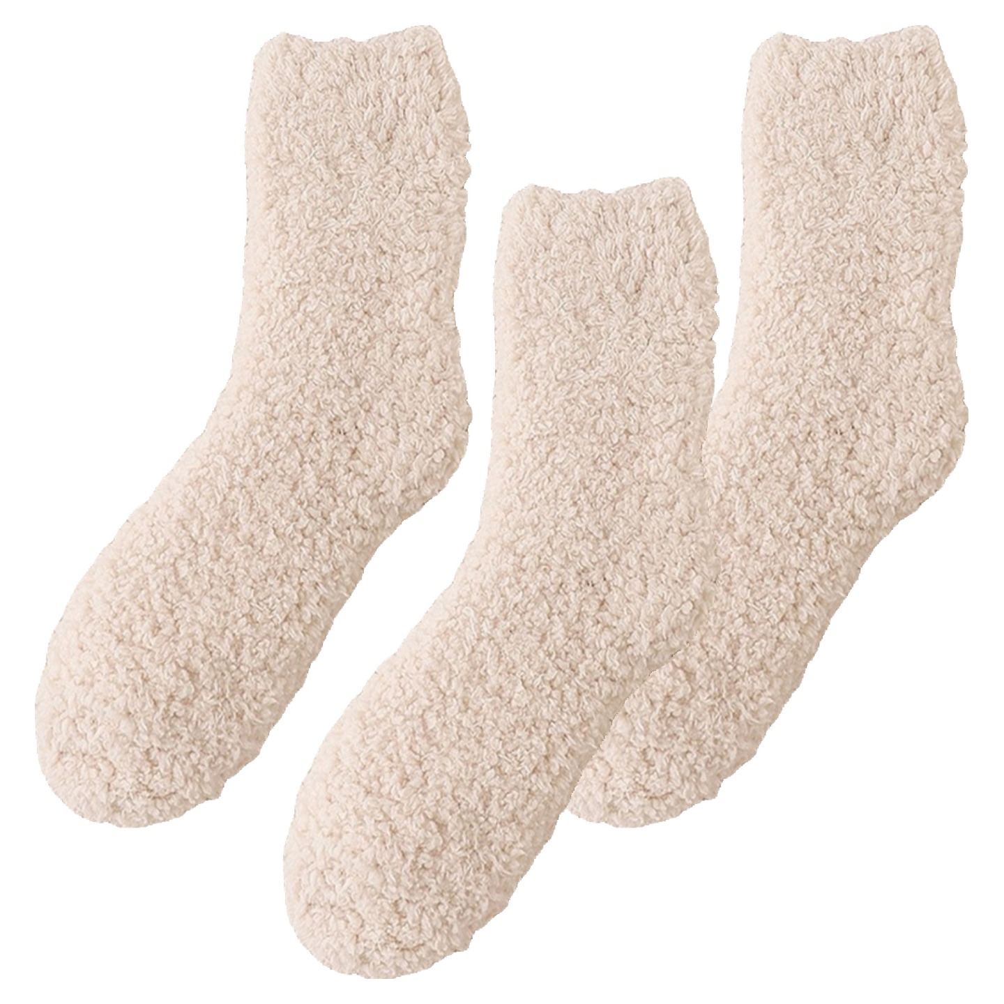 더시럽 여성용 뽀글이 발목 파스텔 수면 양말 3켤례 11,800원